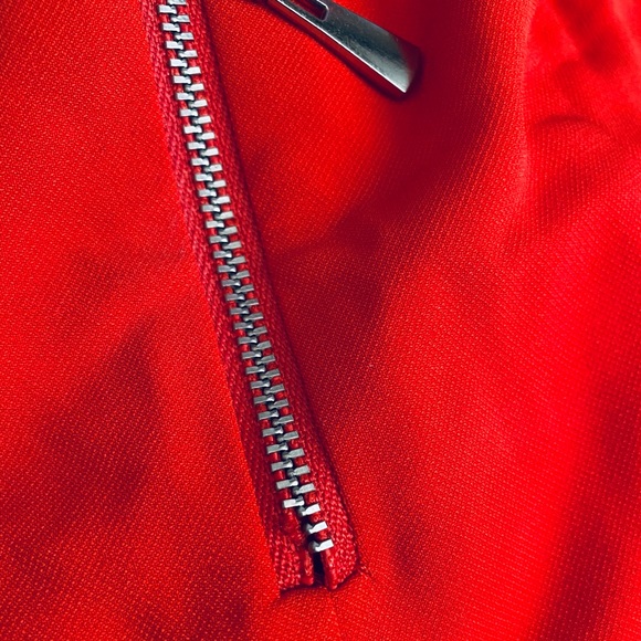 Riley Bodysuit Revolve Red Open V Red Tank Top - Picture 7 of 7